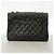 Borsa a tracolla Chanel in pelle d'agnello nera Nero - vista 11
