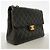 Borsa a tracolla Chanel in pelle d'agnello nera Nero - vista 2