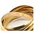 Cartier Trinity Ring in Gelb Weiß und Roségold - Ansicht 5