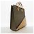 Sac cabas Fendi Zucca en cuir marron - vue 2