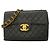 Borsa a tracolla Chanel in pelle d'agnello nera Nero