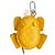 Chaveiro Louis Vuitton Monogram LV Frog Amarelo