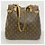 Sac cabas vertical Louis Vuitton Monogram Batignolles Marron - vue 11