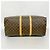 Louis Vuitton Monogram Keepall Bandoulière 55 Castaño - vista 3