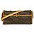 Borsa a tracolla lunga Popincourt Monogram Louis Vuitton Marrone