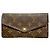 Louis Vuitton Monogram Portefeuille Sarah Long Wallet Marrone
