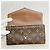 Louis Vuitton Monogram Portefeuille Sarah Long Wallet Marrone - vista 3