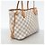 Bolso Tote Louis Vuitton Damier Azur Neverfull PM Blanco - vista 2