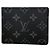 Louis Vuitton Monogram Eclipse Portefeuille Slender Wallet Schwarz