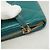 Cartera larga de piel de cordero verde de Chanel - vista 7