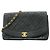 Chanel Diana Chain Schultertasche Schwarz