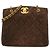 Borsa a tracolla Chanel Matelassé in camoscio marrone