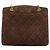 Borsa a tracolla Chanel Matelassé in camoscio marrone - vista 10