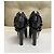 Miu Miu Stivaletti con tacco in pelle nera Nero - vista 3