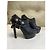 Miu Miu Stivaletti con tacco in pelle nera Nero - vista 5