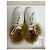 Baskets Louis Vuitton en cuir blanc et fourrure Marron - vue 2