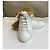 Baskets Louis Vuitton en cuir blanc et fourrure Marron - vue 3