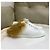 Baskets Louis Vuitton en cuir blanc et fourrure Marron - vue 5