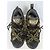 Sneakers Gucci in pelle nera con gioielli Nero - vista 3
