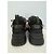 Sneakers Gucci in pelle nera con gioielli Nero - vista 5