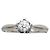Chanel Camélia Diamant-Solitärring aus Platin Pt950 Silber Weiß