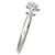 Chanel Camélia Diamant-Solitärring aus Platin Pt950 Silber Weiß - Ansicht 10