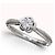 Chanel Camélia Diamant-Solitärring aus Platin Pt950 Silber Weiß - Ansicht 2