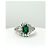 Autre Marque Platin Ballerina Ring Smaragd Diamant Weiß Grün - Ansicht 12