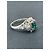 Autre Marque Platin Ballerina Ring Smaragd Diamant Weiß Grün - Ansicht 2