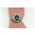 Autre Marque Platin Ballerina Ring Smaragd Diamant Weiß Grün - Ansicht 5