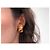 ORECCHINI VINTAGE YVES SAINT LAURENT PIETRE CABOCHON GIALLE SOVRAPPOSTE D'oro - vista 12