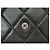 CHANEL CLASSIQUE A RABAT TIMELESS STEPPED LEDER GELDBÖRSE SCHWARZ - Ansicht 6