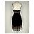 Vestido midi Theory con ribete de encaje en triacetato negro - vista 10