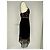 Vestido midi Theory con ribete de encaje en triacetato negro - vista 12