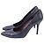 Stuart Weitzman spitze Pumps aus dunkelblauem Leder in Schlangenleder-Optik Marineblau - Ansicht 4