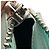 Off White Bolsa de ombro Off-White Burrow-20 em couro Mint Verde - vista 13