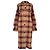 Isabel Marant Etoile Checked Button-Down Coat in Multicolor Wool Multiple colors