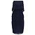 Autre Marque Vestido midi sem alças de renda Likely Driggs em poliéster azul marinho