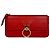 Portafoglio lungo con zip Chloé Tess in pelle rossa Rosso