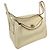 Borsa a tracolla Hermès Lindy 26 in pelle Clemence Cream Bianco Crudo - vista 3