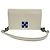 Off White Bolsa de ombro Off-White Jitney 0.5 em couro de bezerro branco Cru - vista 2