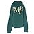 Amiri Hoodie mit Logo-Applikation aus grüner Baumwolle