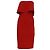 Autre Marque Likely Driggs trägerloses Midi-Kleid aus rotem Polyester