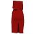 Autre Marque Likely Driggs trägerloses Midi-Kleid aus rotem Polyester - Ansicht 4