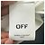 Off White Alça canelada Off-White Logo Stamp em algodão branco Cru - vista 10