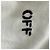 Off White Alça canelada Off-White Logo Stamp em algodão branco Cru - vista 15