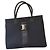 Salvatore Ferragamo Borsa tote in tessuto nero con chiusura Vara