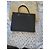 Salvatore Ferragamo Borsa tote in tessuto nero con chiusura Vara - vista 3