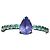 Autre Marque Anello in Oro Bianco 18k Tanzanite e Tormalina Paraiba, Certificato AIG Argento Verde Porpora Blu navy - vista 2
