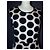 Autre Marque Praslin Preppy Polka Dot Samtkleid Schwarz Weiß - Ansicht 15
